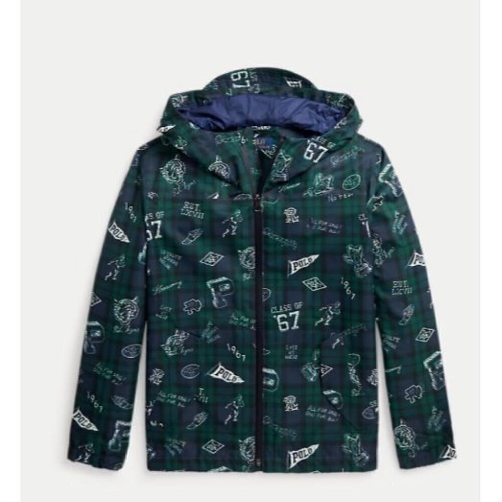 P-Layer 1 Water-Repellent Hooded Jacket-OUTSIDE ZIPPER NOT WORKING LG 14-16